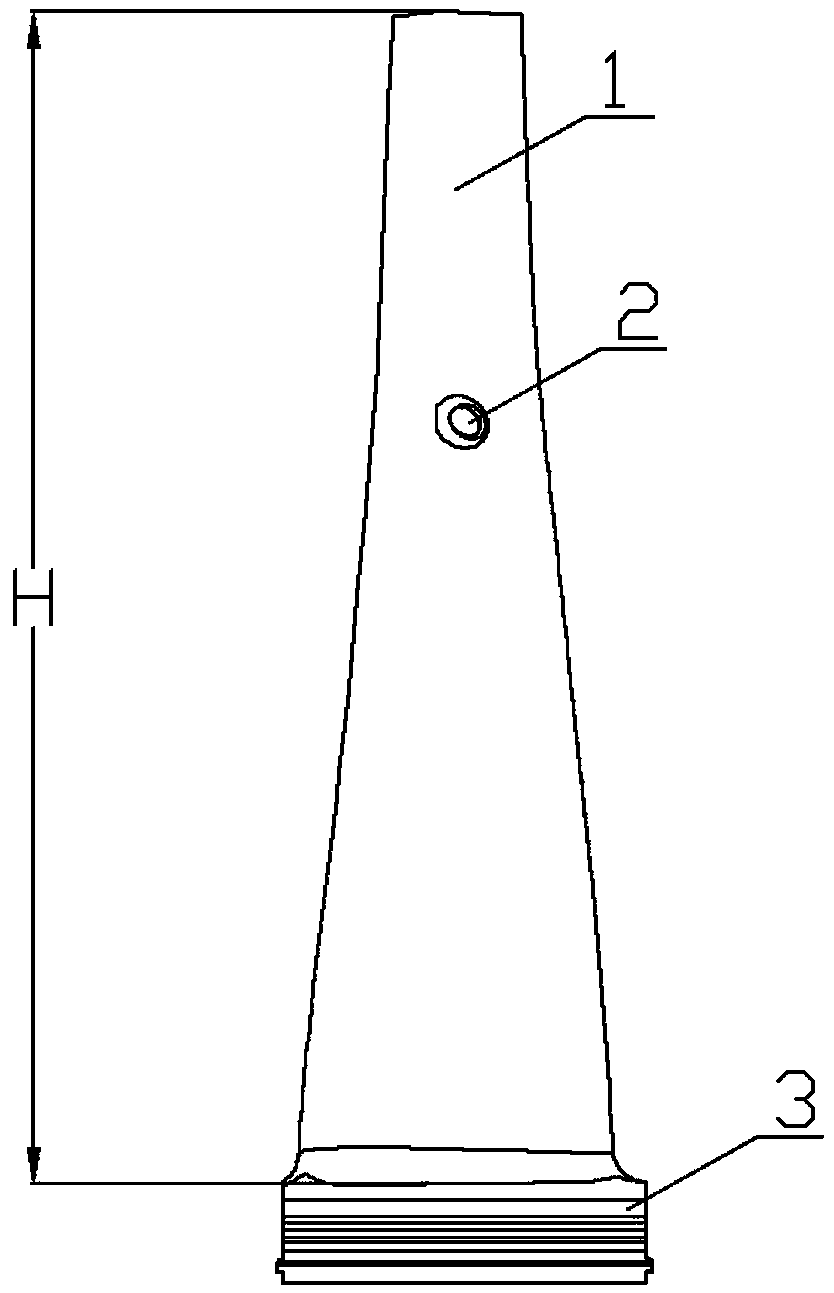 645 mm last stage dynamic blade for industrial steam turbine