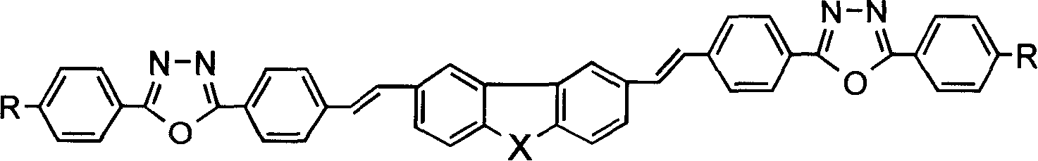 Heterofluorene derivative with strong two photon absorption character