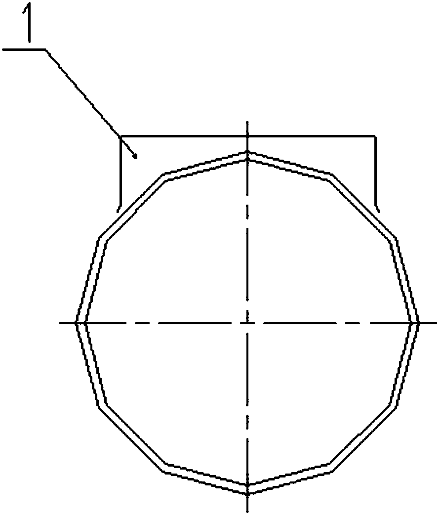 High-strength non-discharge current transformer housing main tube