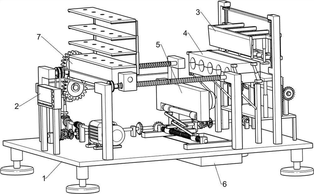 Chicken claw stringing device capable of completing decomposition