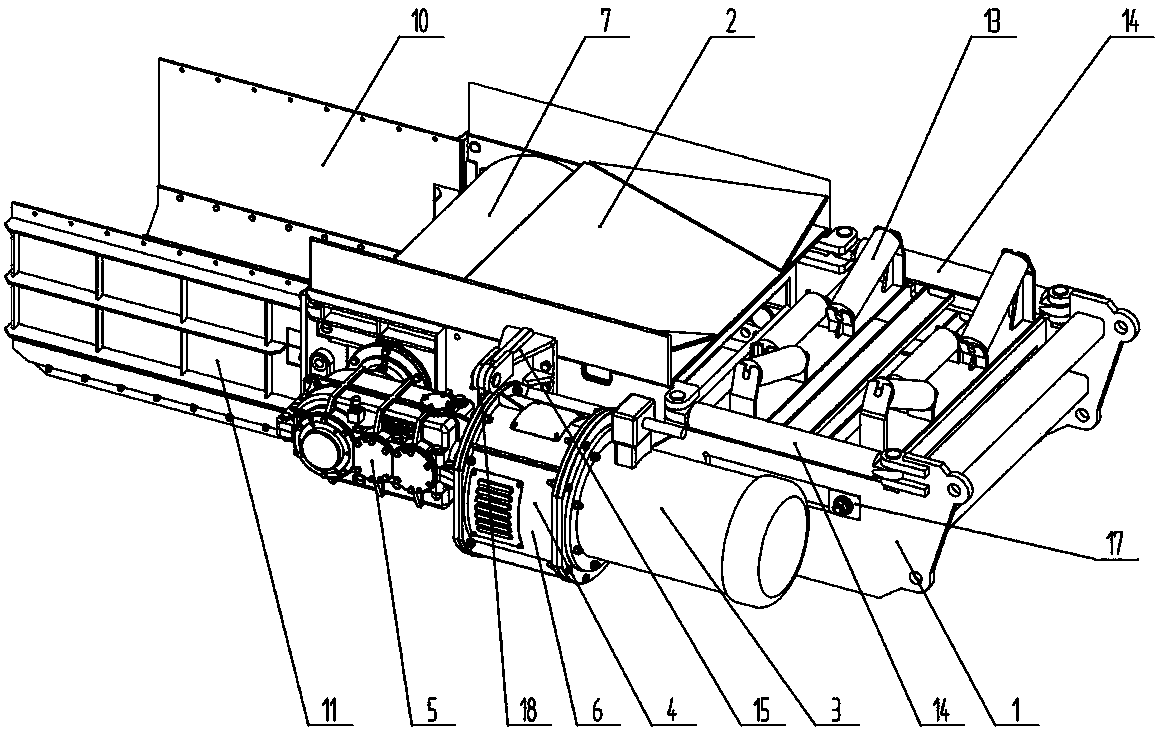 Belt loader telescopic nose for coal mines