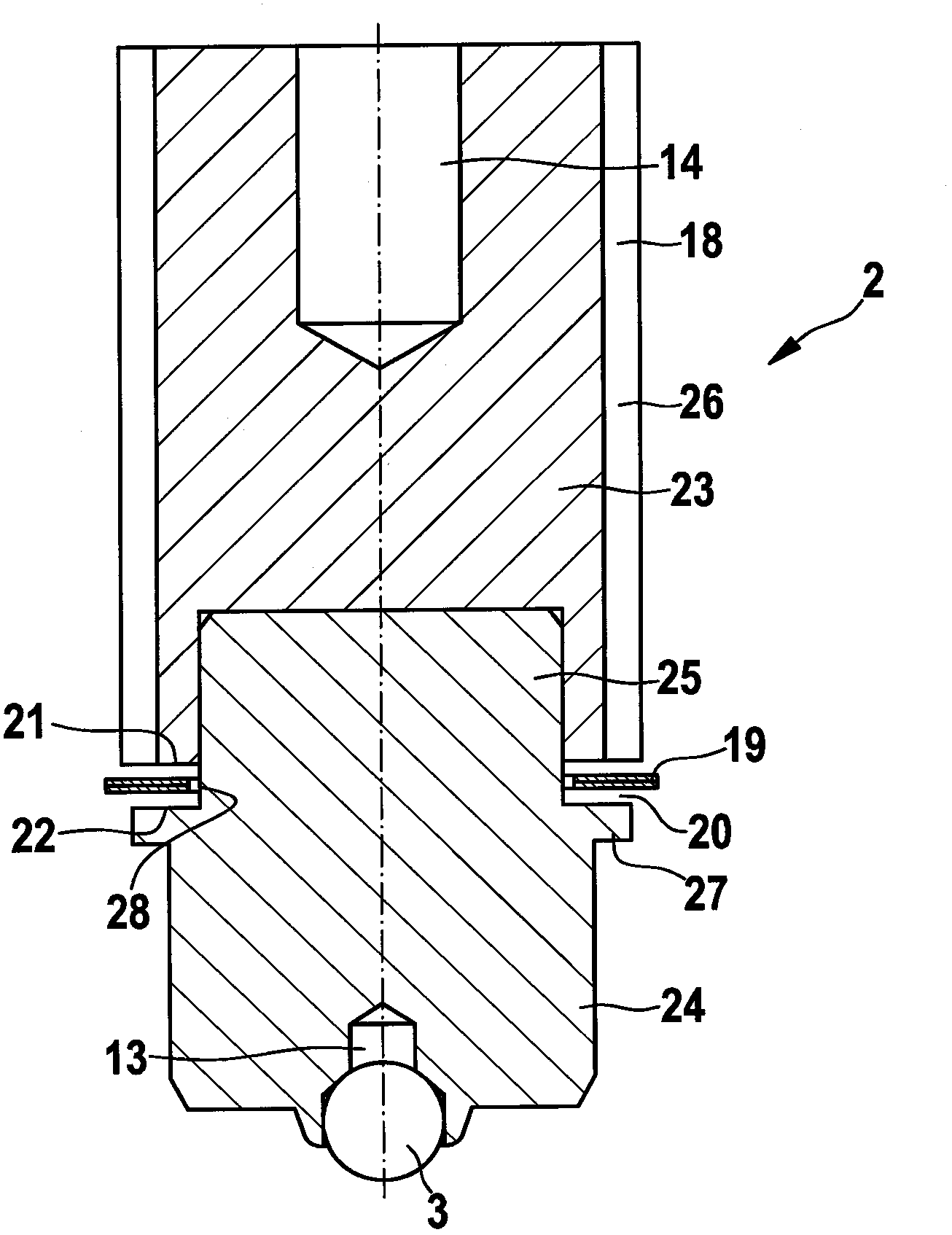 Magnet valve, and driver assistance device comprising such magnet valve