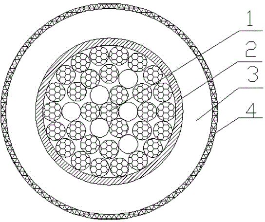 Efficient energy-saving high conductivity weather-proof overhead insulated cable and manufacturing method thereof