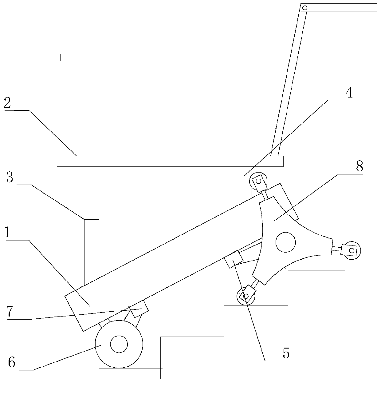 Manned stair climbing machine