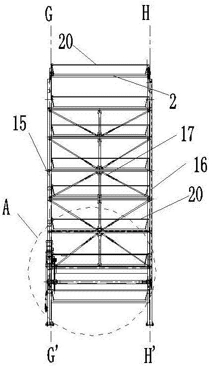 Vertical circulation stereo garage emergency release system