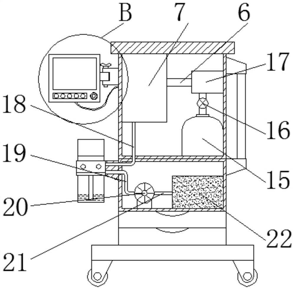 Multifunctional inhalation type general anesthesia device for anesthesia department