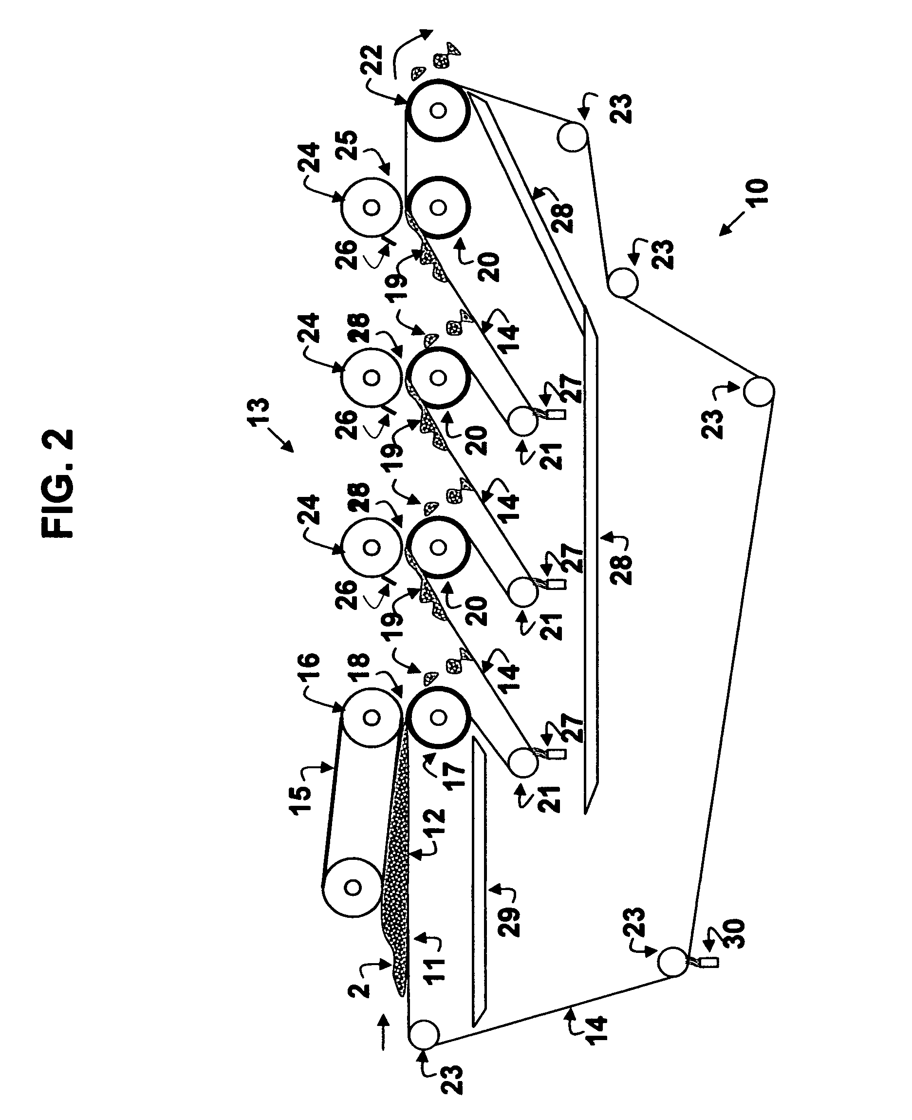 Method for improving belt press dewatering