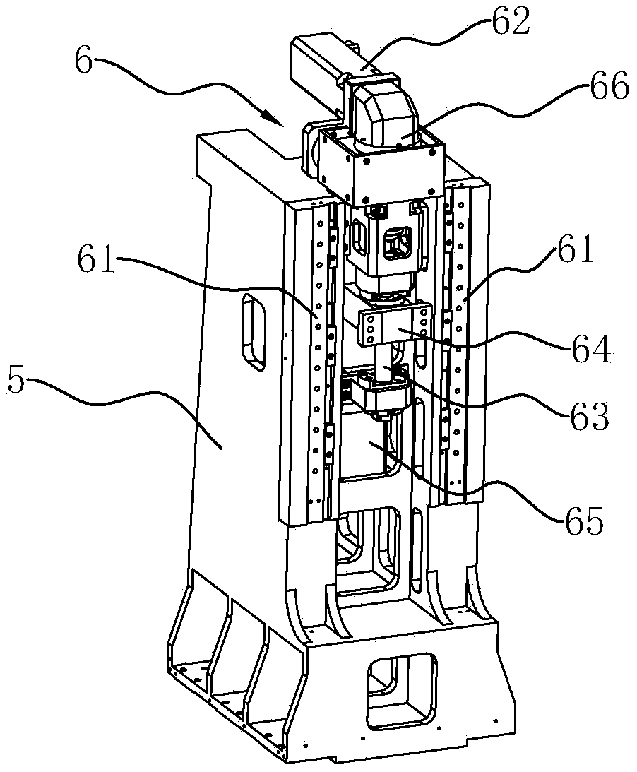 Numerical-control linear-rail slide block grinding machine