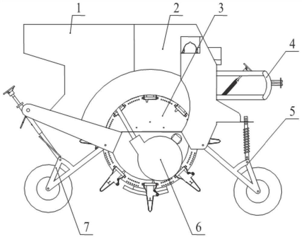 Dual-drive type on-film hole opening and seed sowing device and method