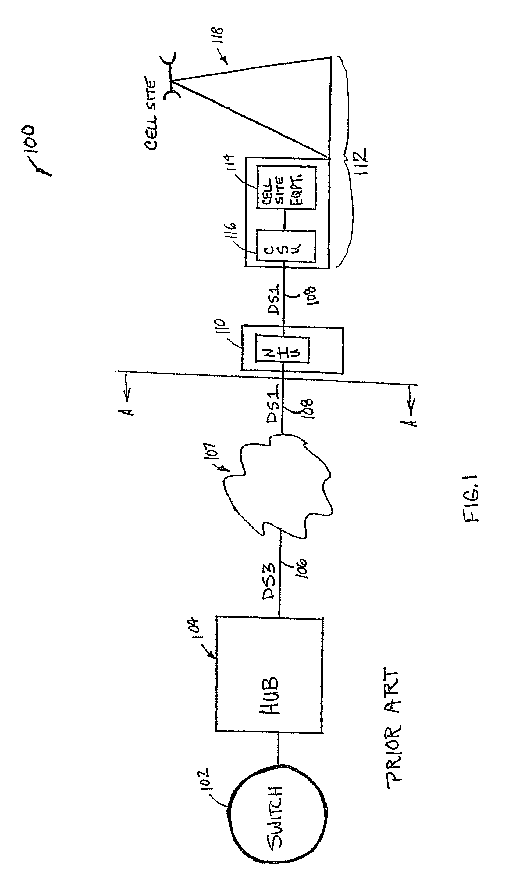 Remote testing and monitoring to a cell site in a cellular communications network