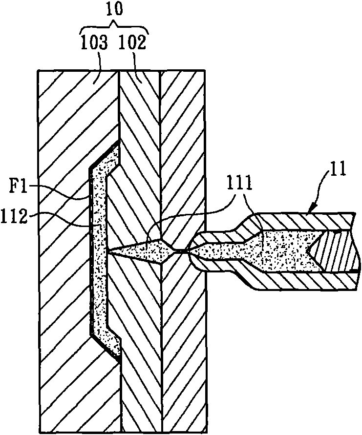 Injection moulding method of membrane inside mould