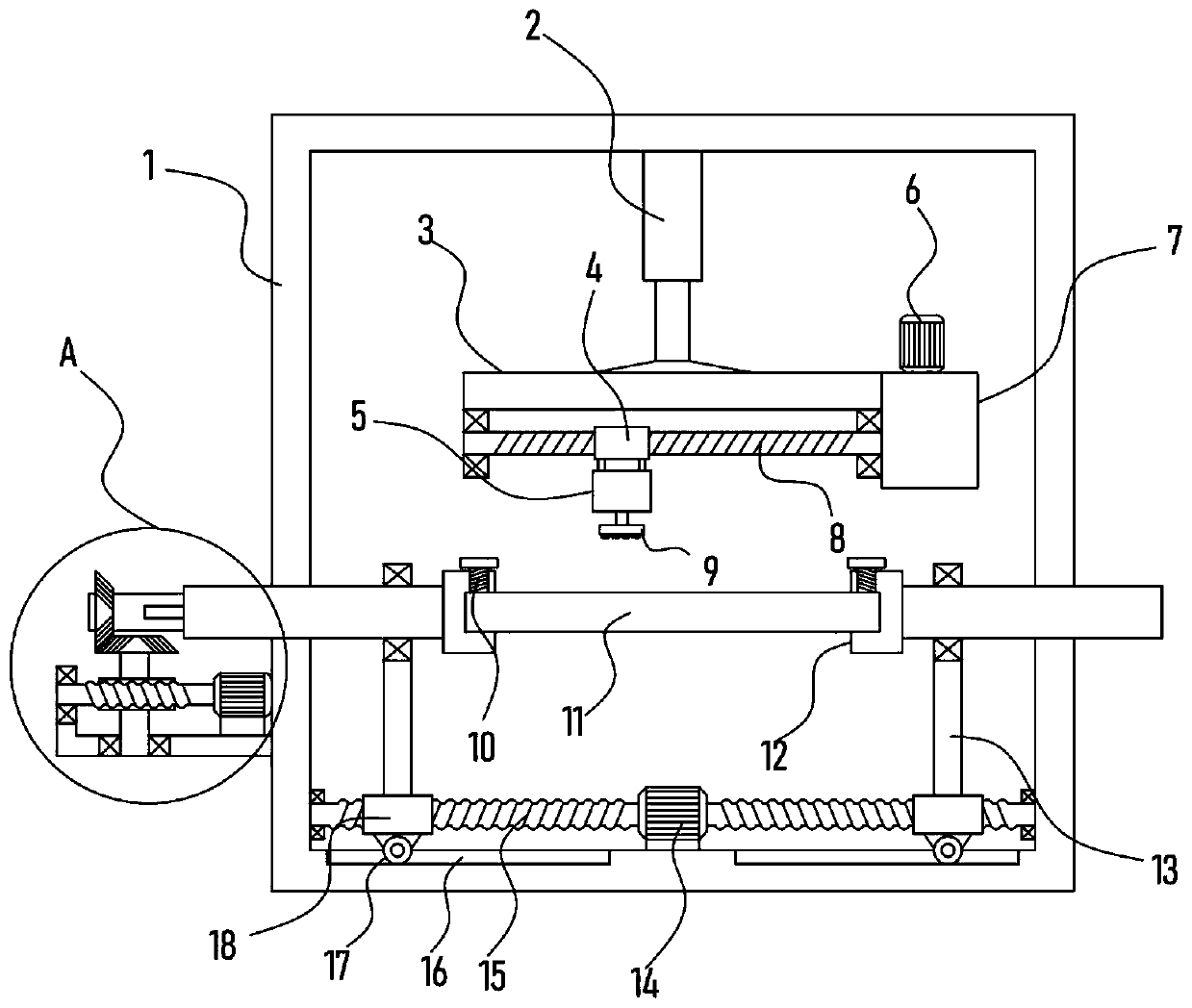 Mechanical plate grinding device with overturning function