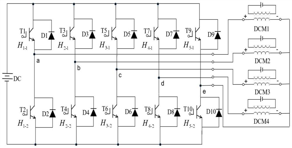 Multi-motor connection system and current hysteresis control method