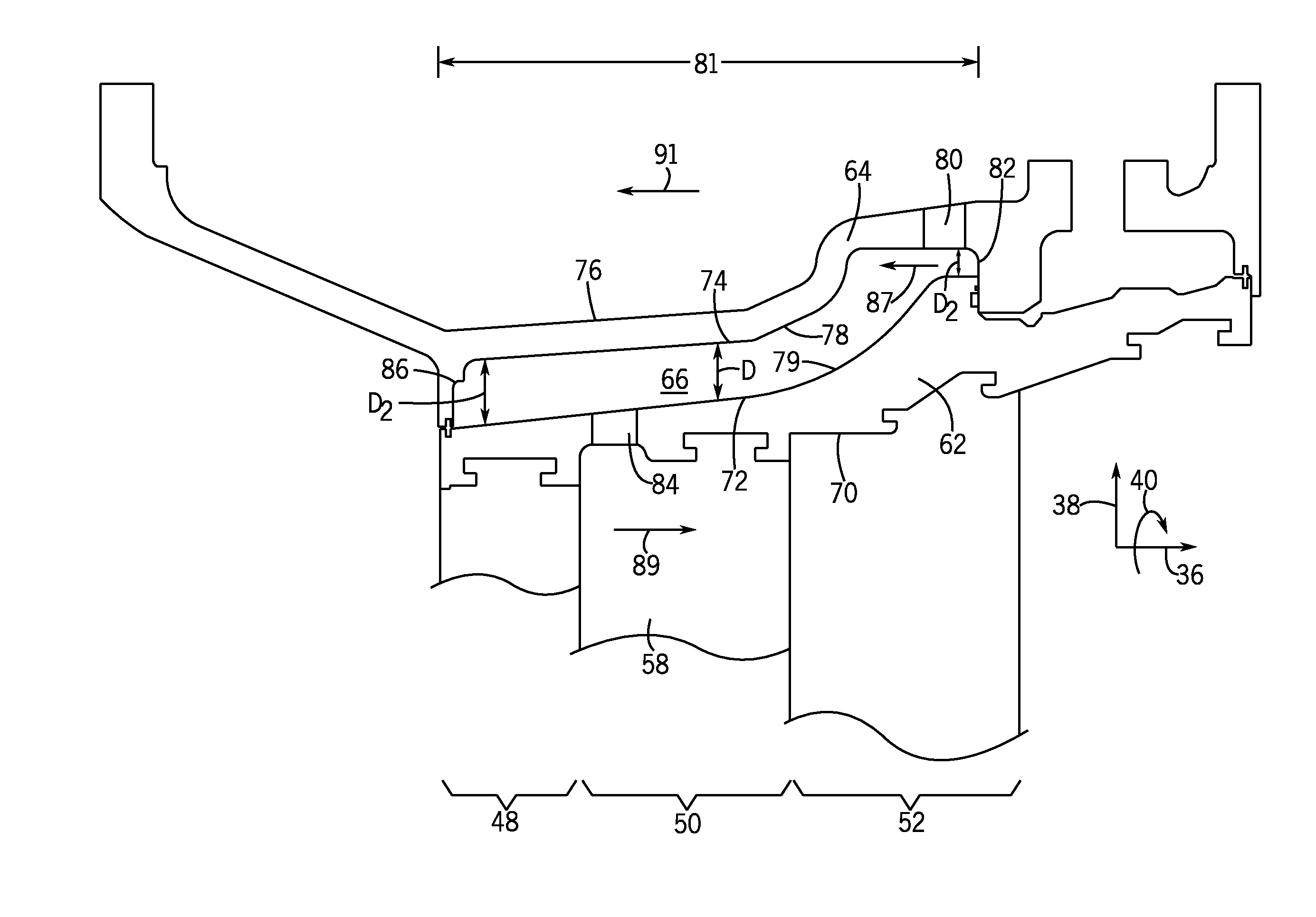 Method and apparatus to improve heat transfer in turbine sections of gas turbines