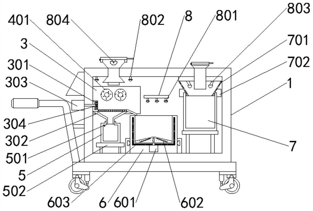 Infectious disease ward garbage treatment device