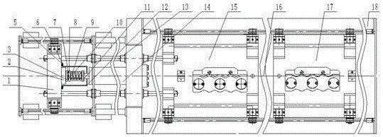 Helical compression spring based break test buffer device for steel wire rope tensile testing machine