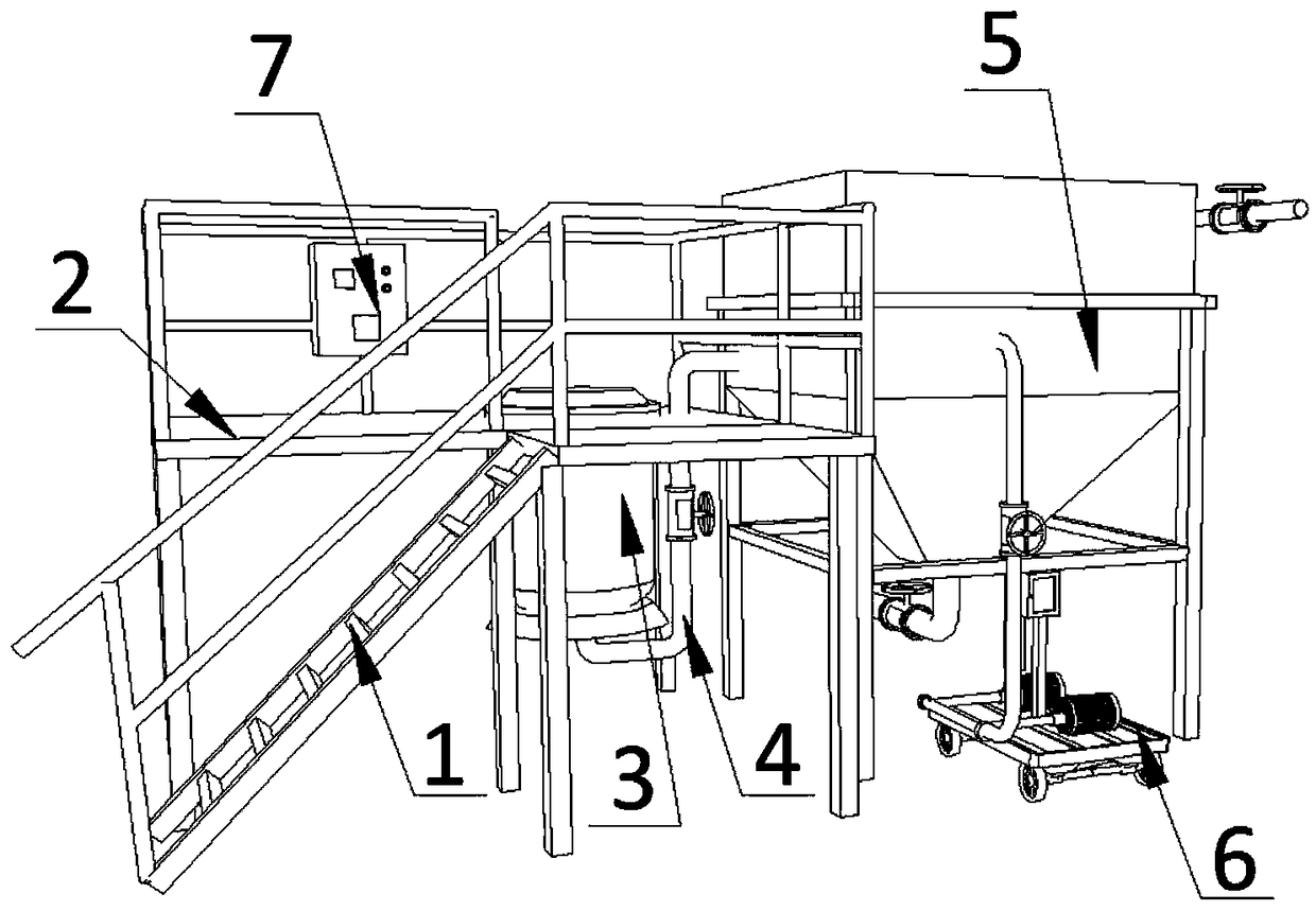 Treatment device for rural domestic refuse leachate