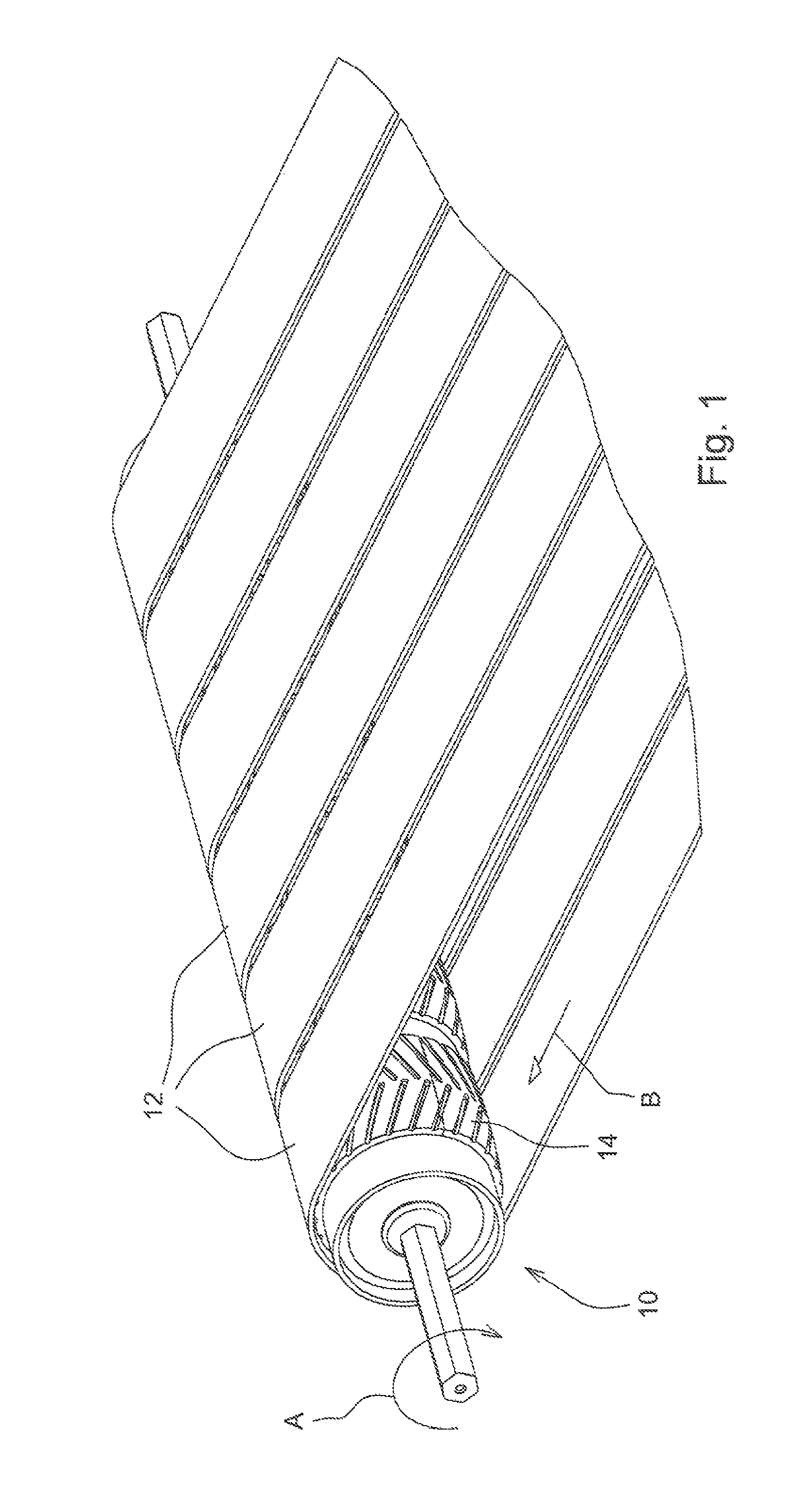 Drive roller for flat belts