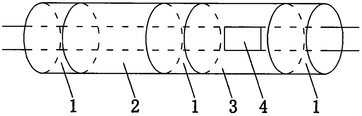 Single bus communication-based grain moisture measurement chip