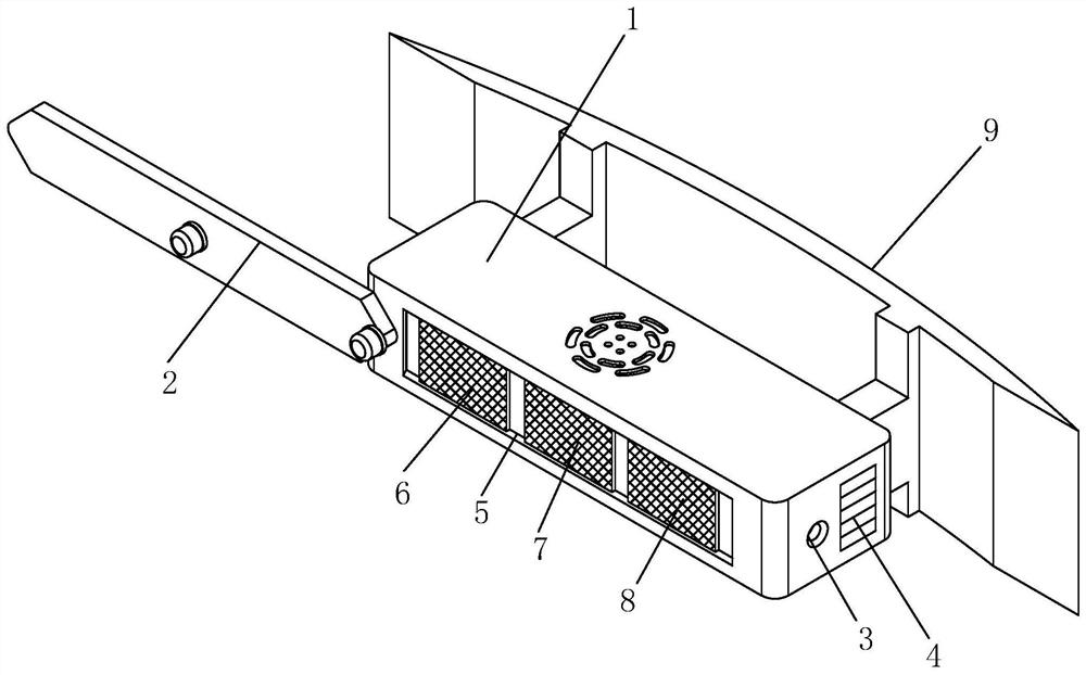 Automobile heatstroke poisoning prevention alarm device based on 5G network