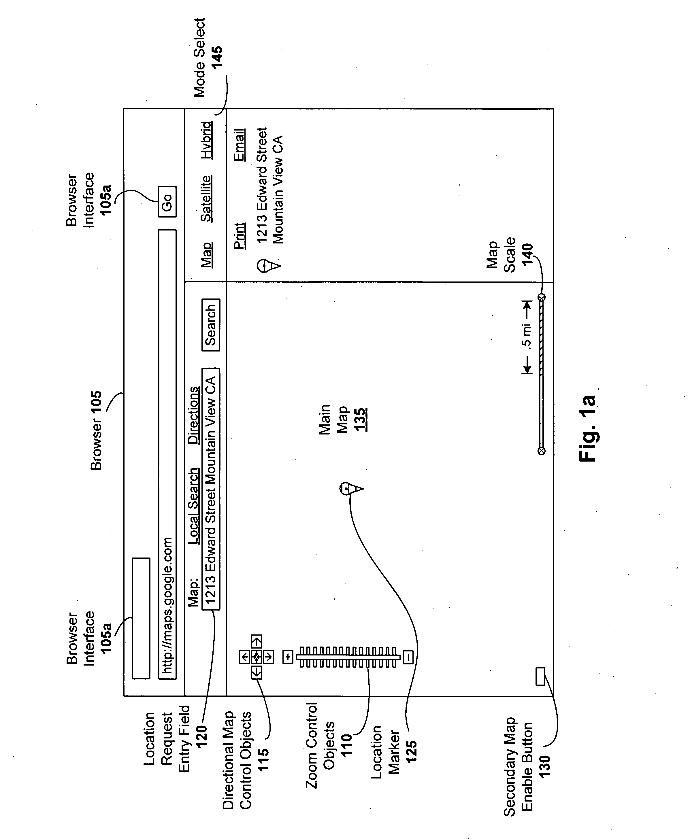 Secondary map in digital mapping system