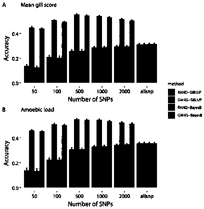 Method for improving aquatic animal whole-genome selective breeding efficiency