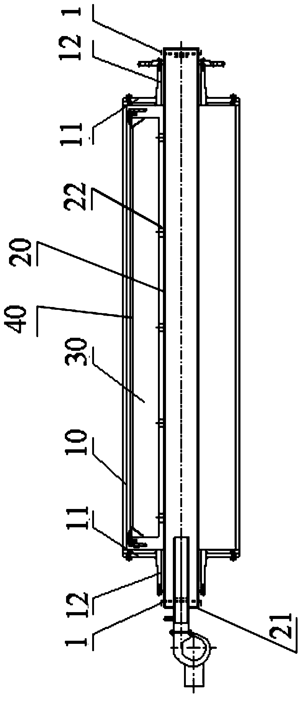 Ironing machine drying drum employing gas and infrared ray for heating