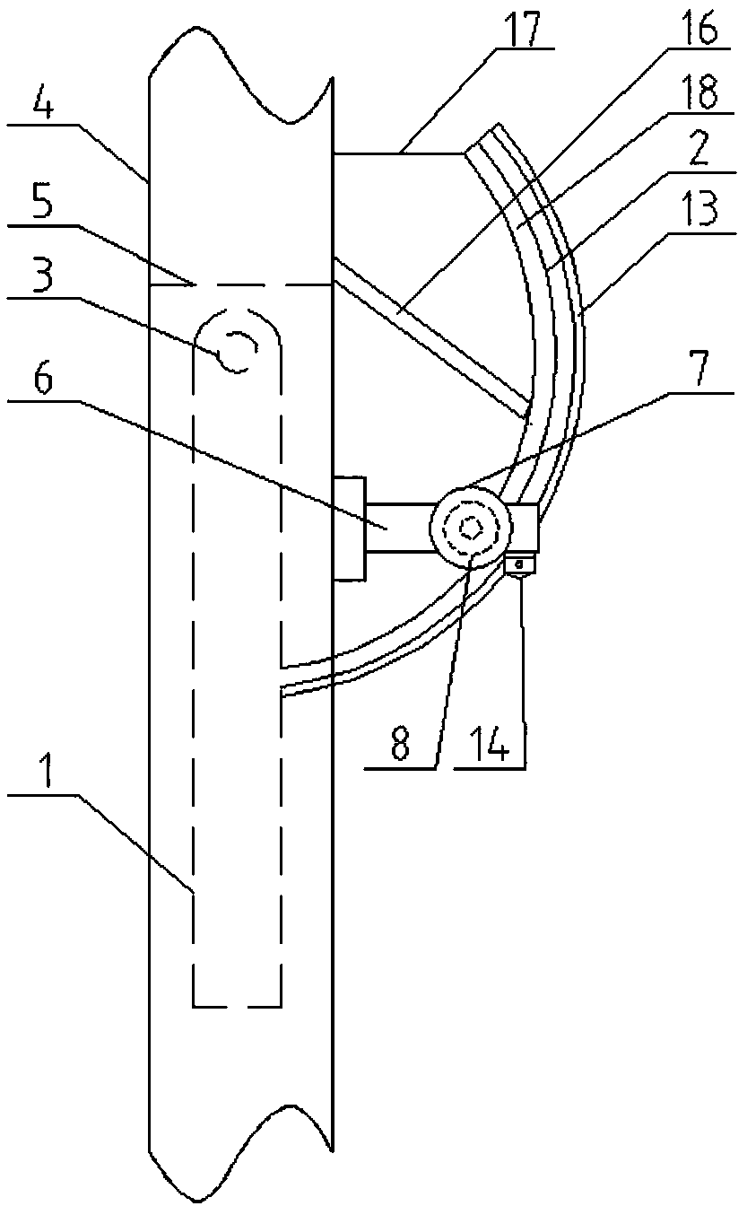 Energy-saving protecting device applicable to opening and closing of window of historical building