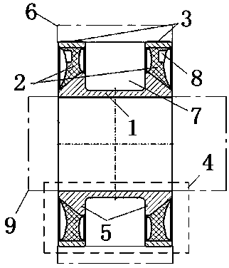 Traction spherical hinge non-linear variable rigidity method and I-shaped bush