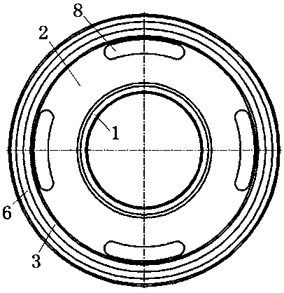 Traction spherical hinge non-linear variable rigidity method and I-shaped bush