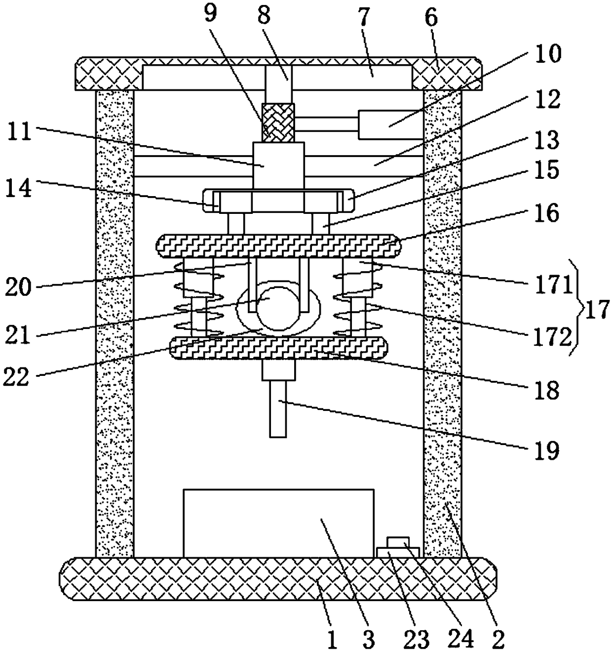 Stamping mold with plunger chip adjusting function