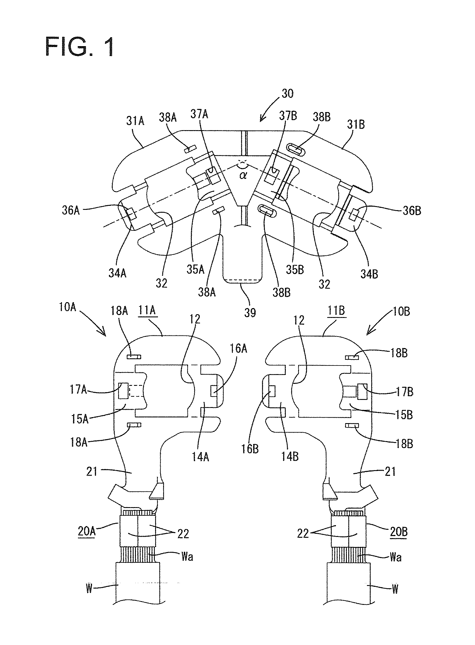 Ground terminal assembly structure