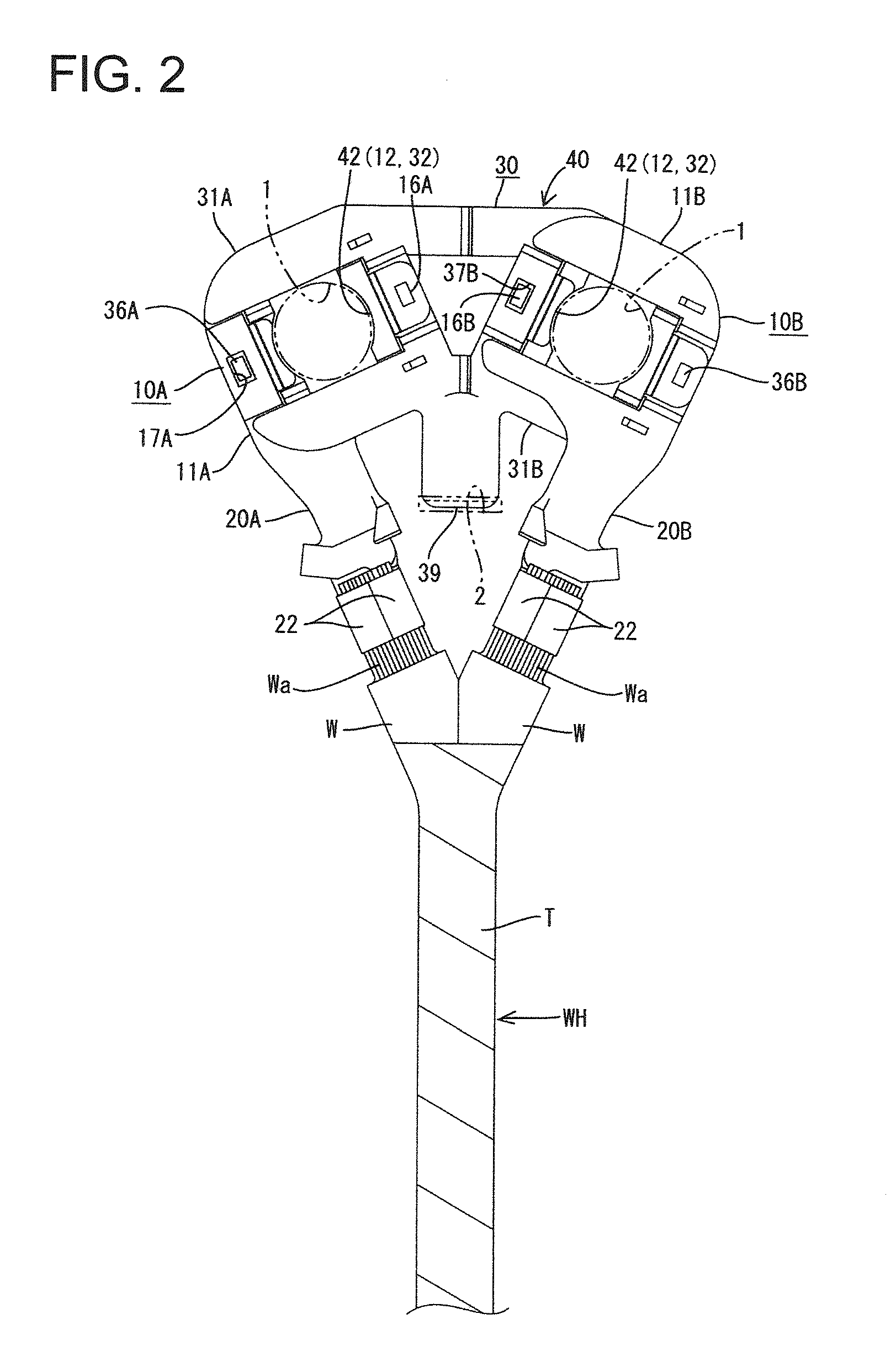 Ground terminal assembly structure