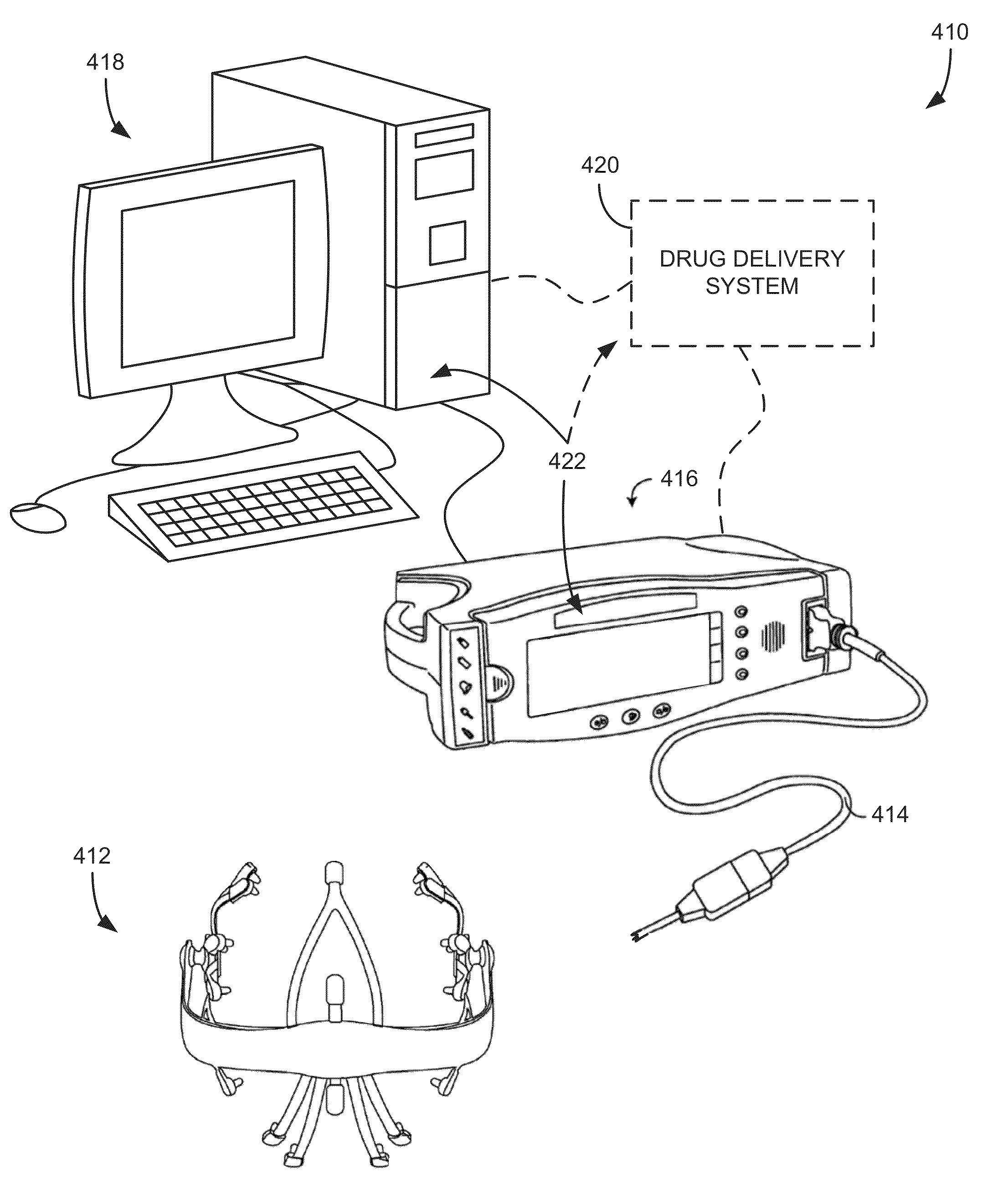 System and method for monitoring and controlling a state of a patient during and after administration of anesthetic compound