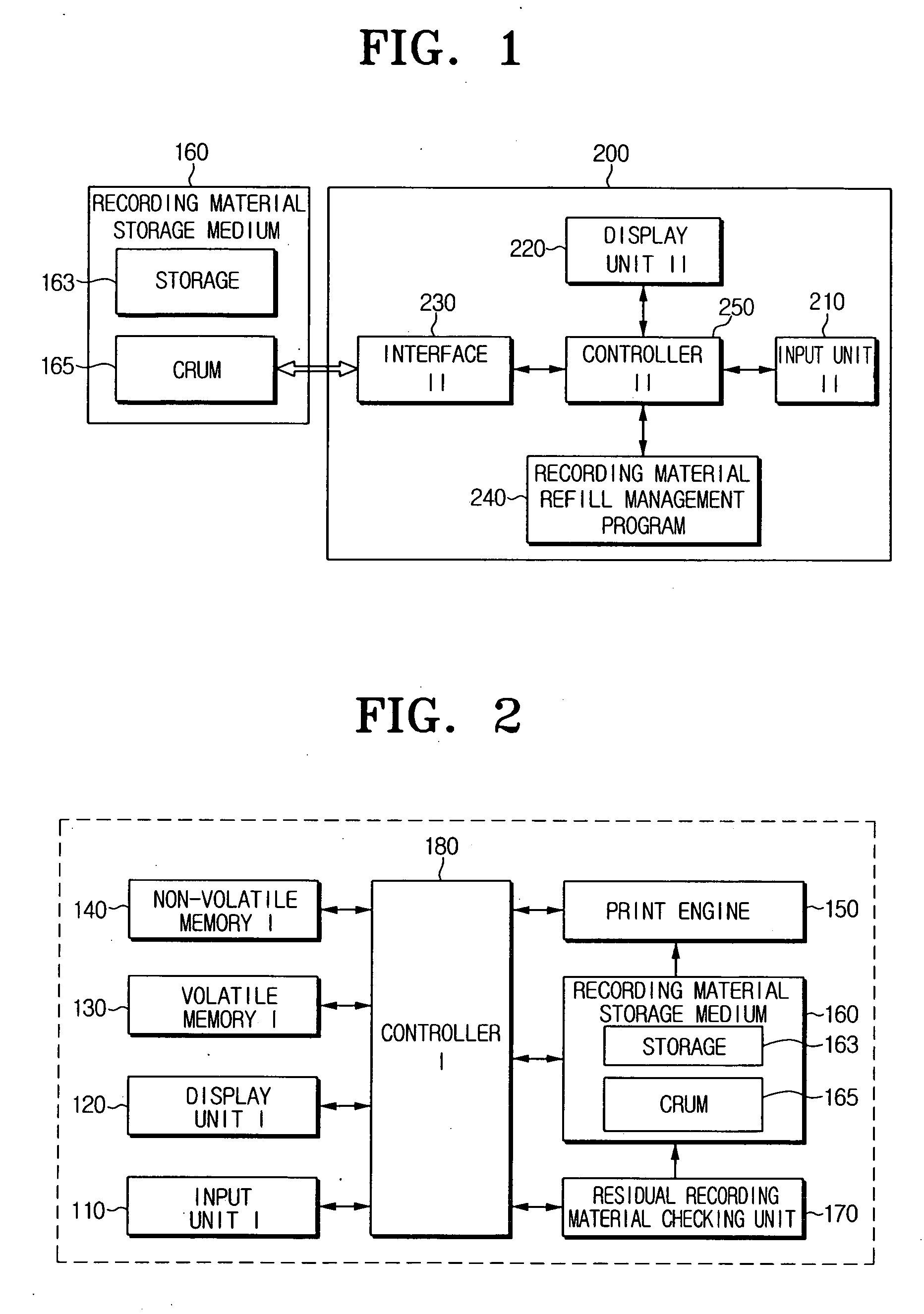 Image forming device, controlling method thereof, and recording material storage medium