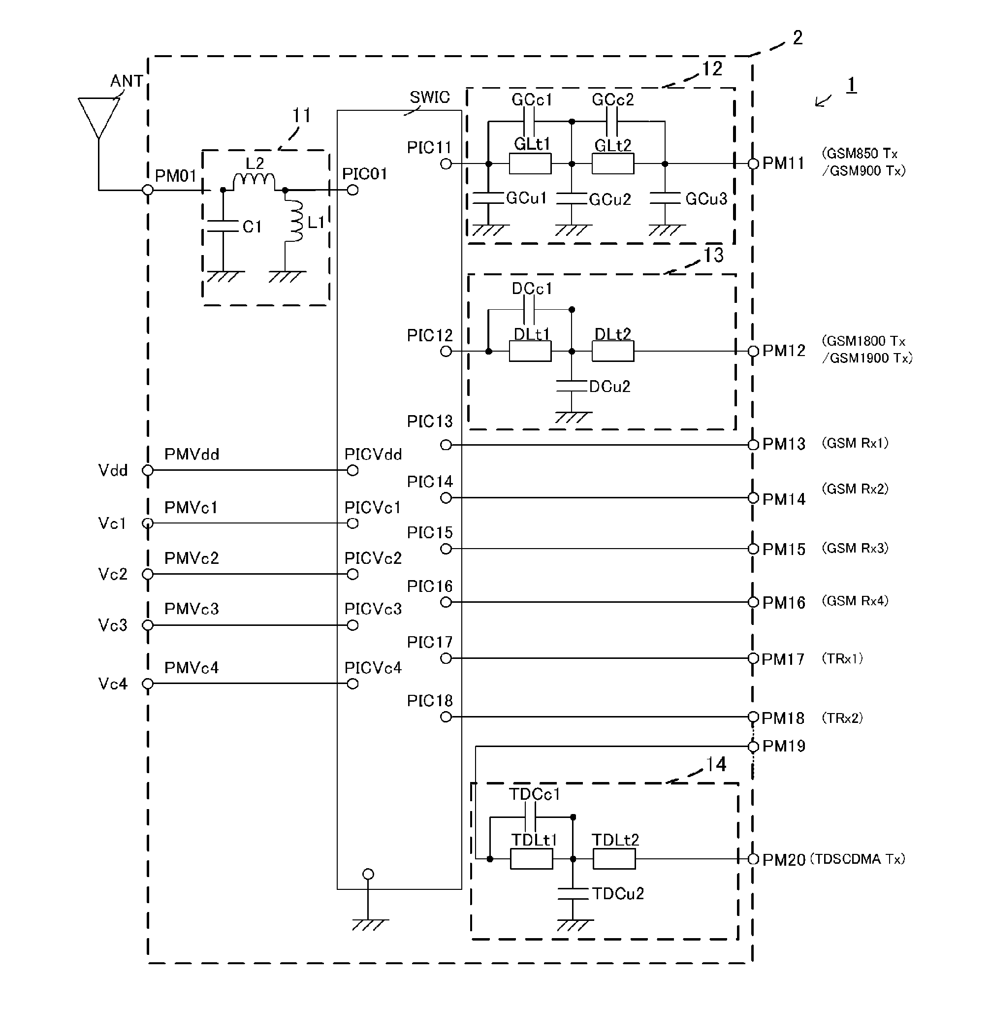 High frequency module and high frequency component