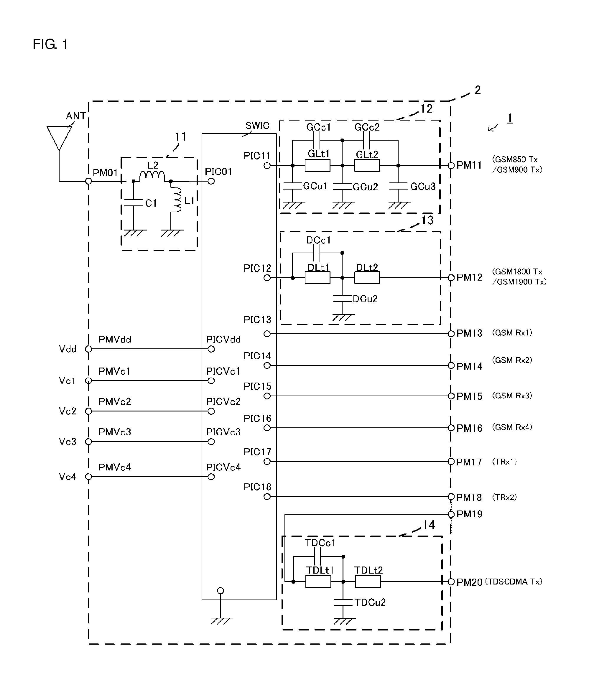 High frequency module and high frequency component