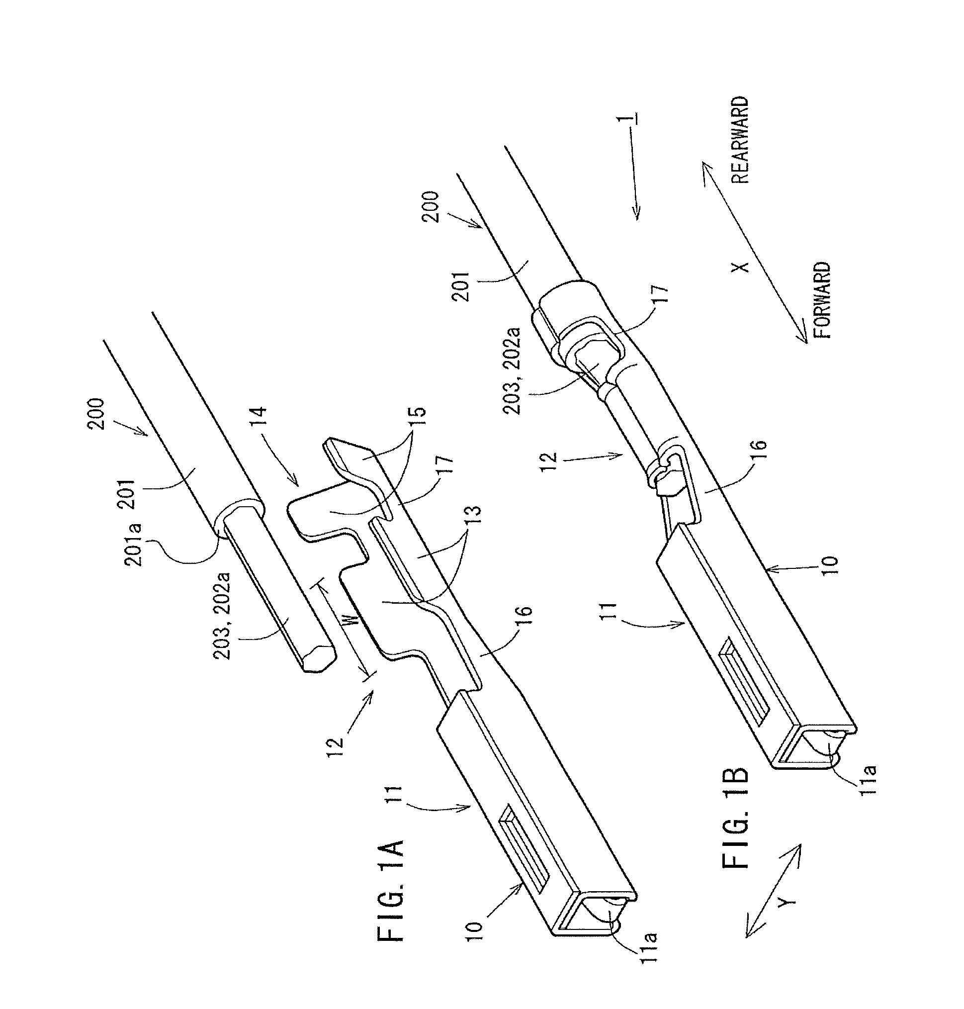 Connection structural body