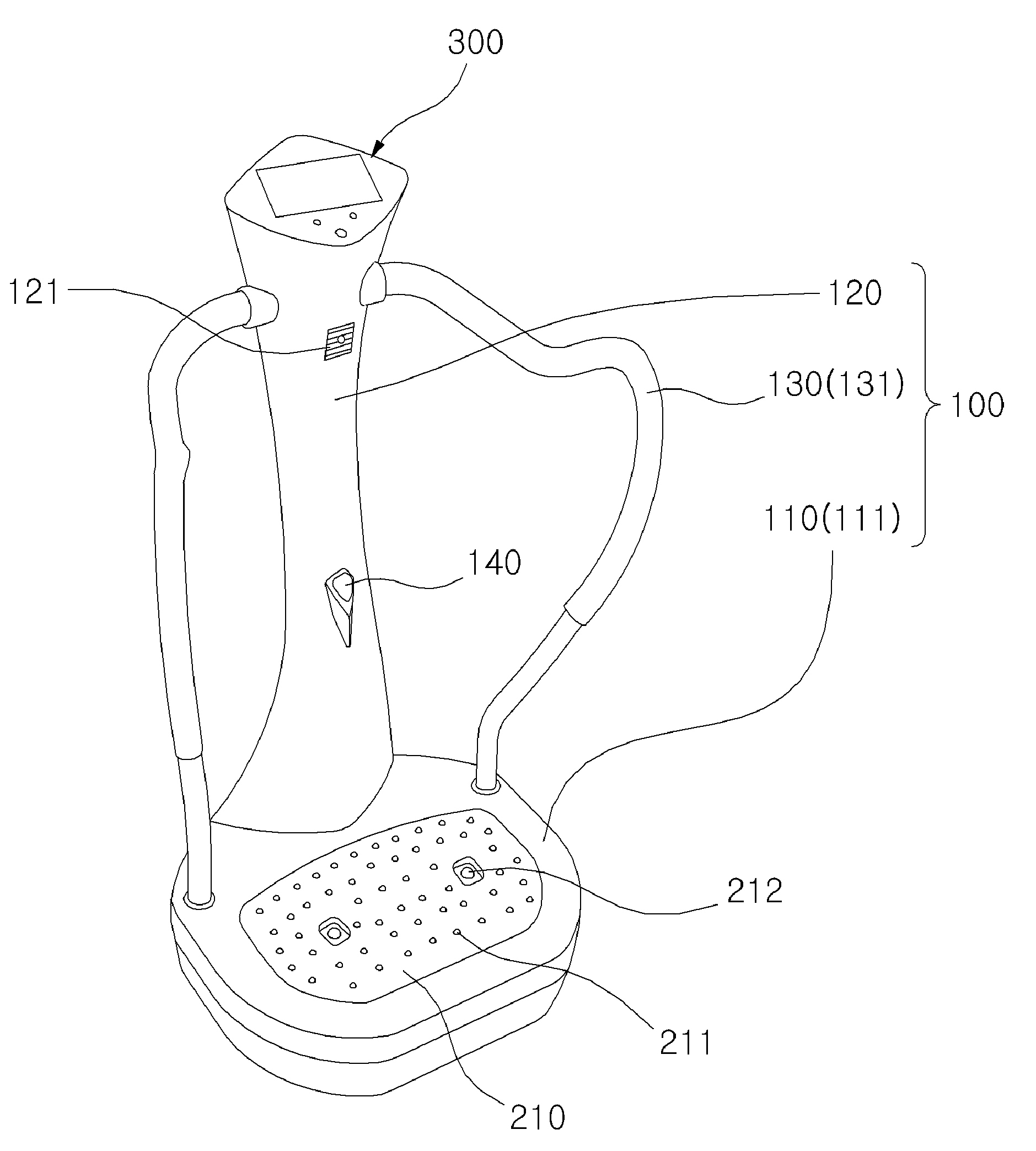 Stepper with wave type vibrator