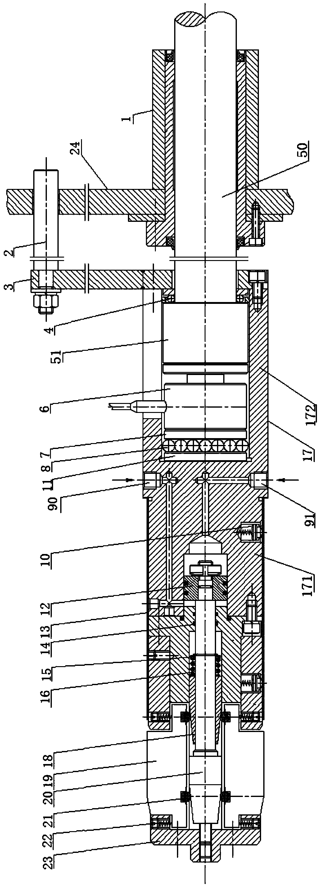 Cylinder sleeve pressing head device