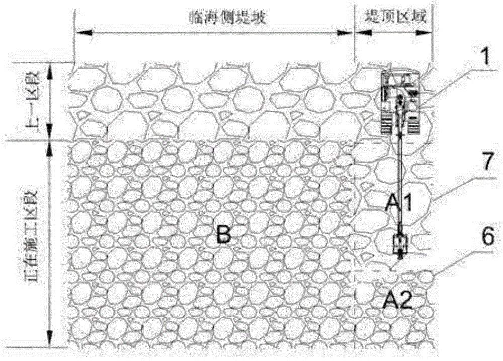 Block Stone Installation and Slope Rendering Technology of Slope Type Breakwater in Deep Water