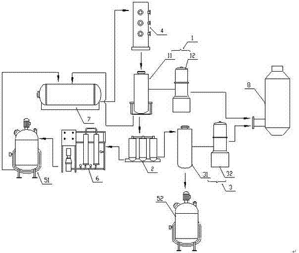 System for continuously separating and purifying amino acid from water solution of amino acid containing alkaline metal salt