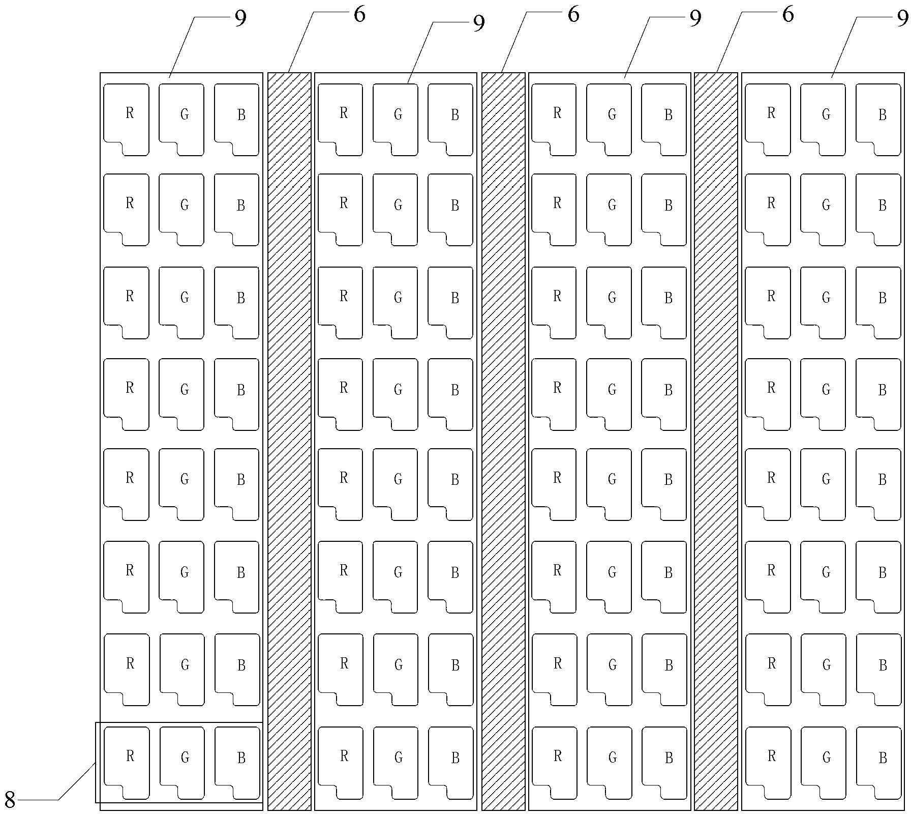 Capacitance-type embedded touch screen and display device