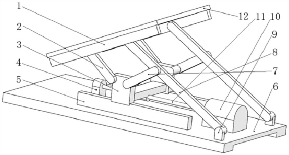 A tilting platform with large inclination angle based on six-bar mechanism