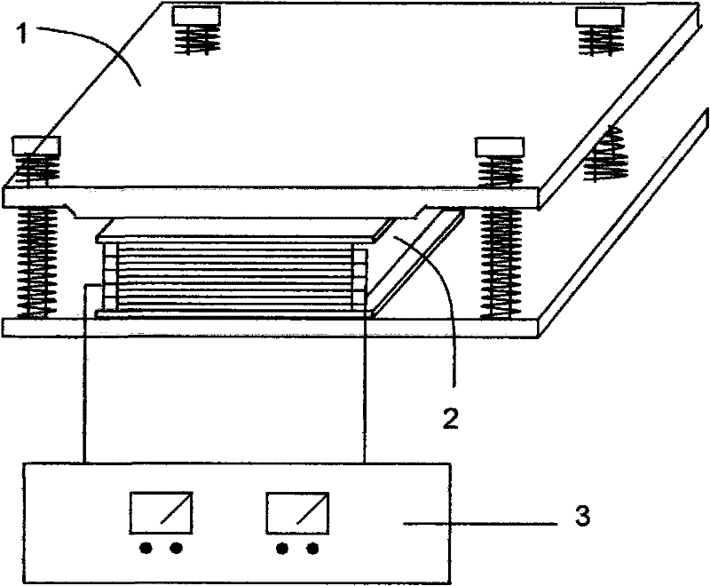 A piezoelectric power generation device based on urban roads