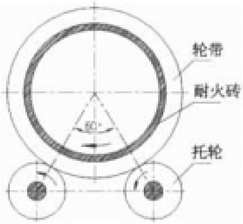 Lubricating oil composition for supporting roller large bearing shell of rotary kiln and preparation method thereof