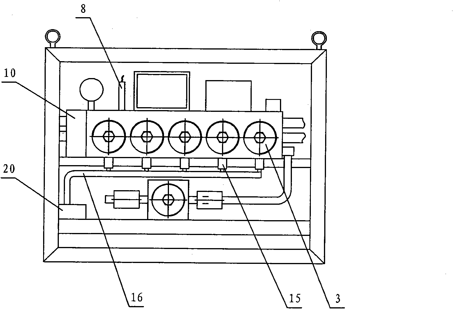 Emulsion high-pressure automatic back-flushing filtering device