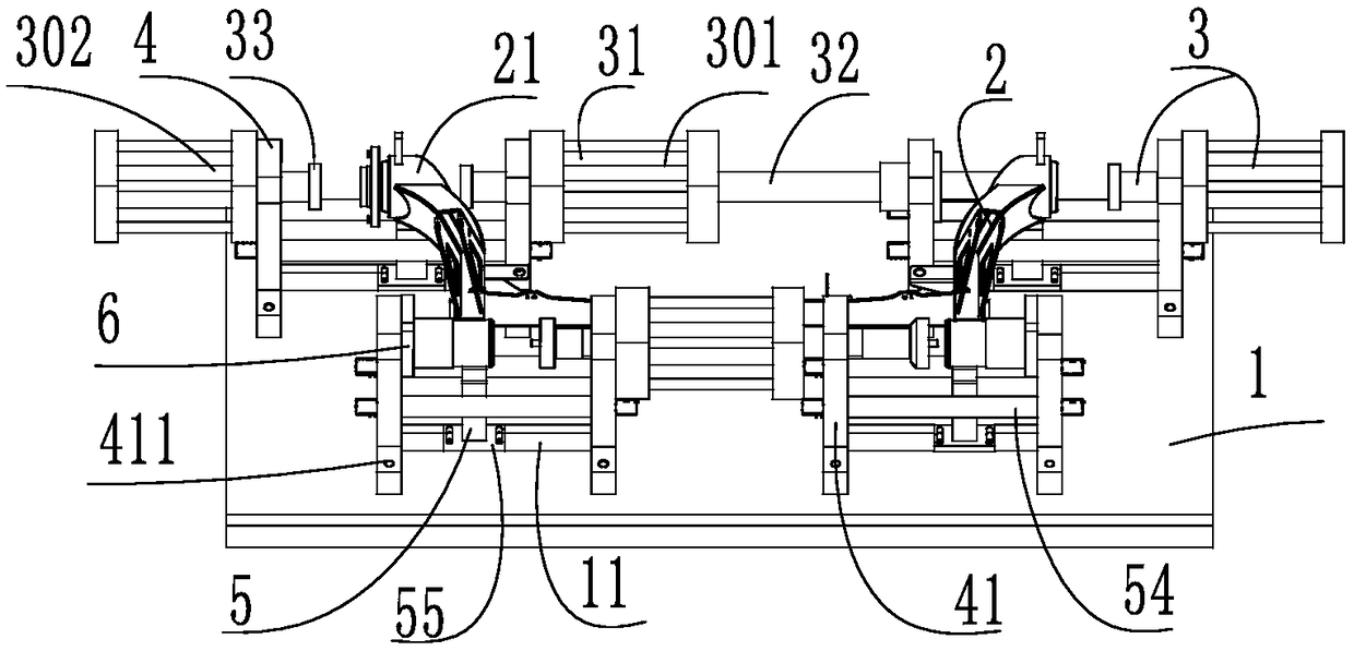 Rapid positioning rear axle bearing press mounting equipment