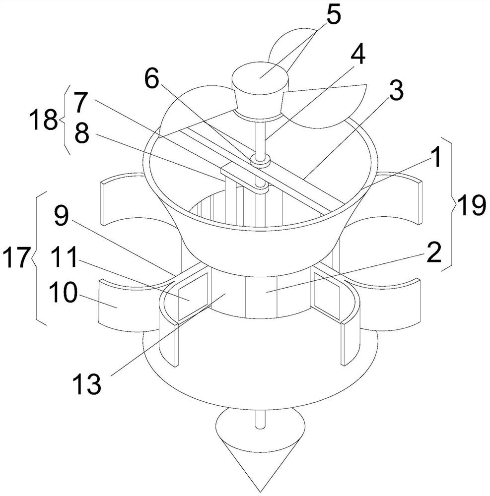 Floating marine waste collecting device