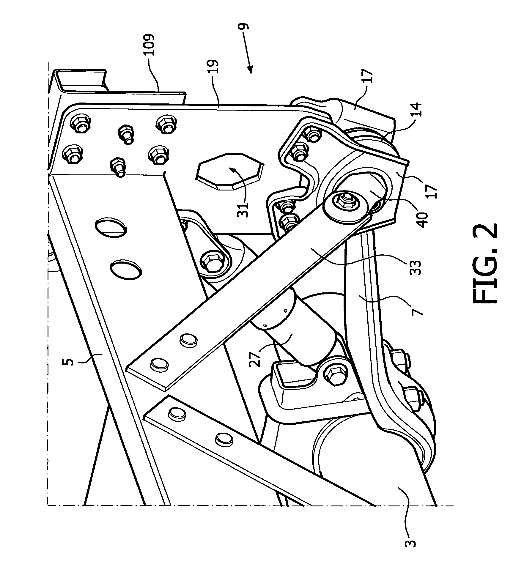 Trailing arm mounting bracket